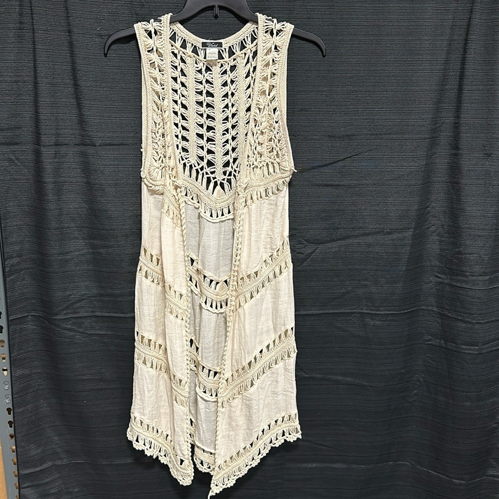Vivid‎ Crochet pattern Boho vest / Bikini Cover // Swimsuit Cover / L /Box 14-22